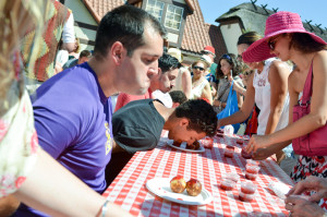 Solvang Danish Days Aebleskiver Eating Contest