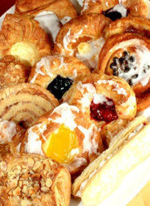 Danish pastry at Solvang Bakery